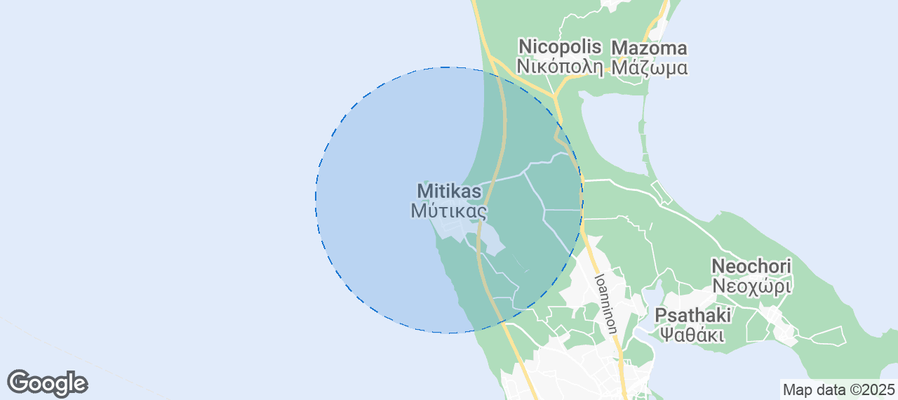 Map of Airbnb listings in Mytikas