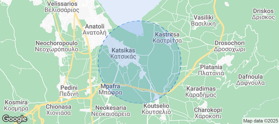 Map of Airbnb listings in Pamvotida