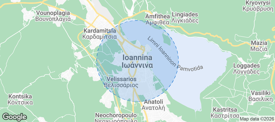Ioánnina Airbnb map