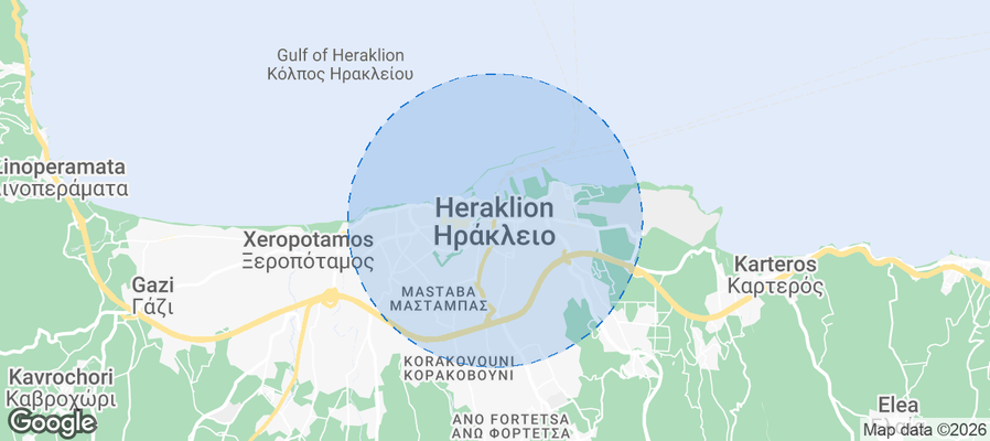 Irakleio Airbnb map