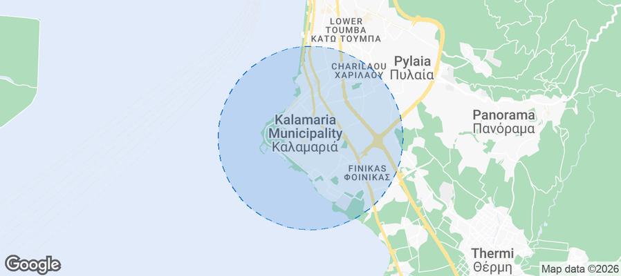 Kalamaria Airbnb map