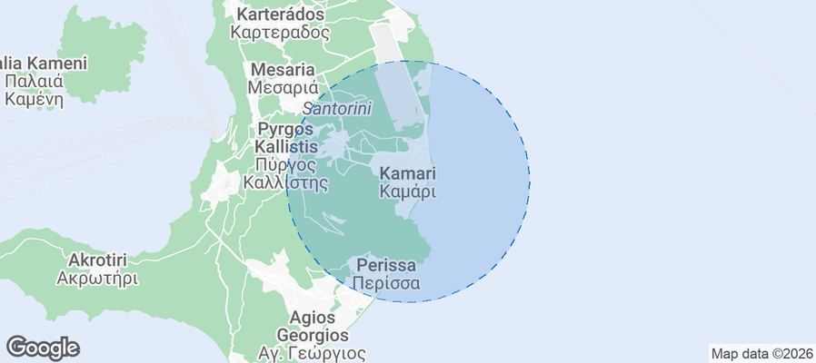 Kamari Airbnb map