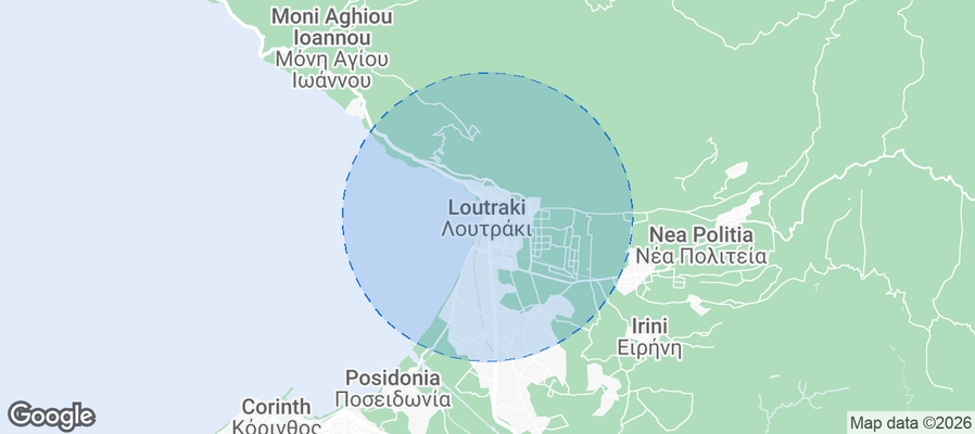 Loutraki Airbnb map