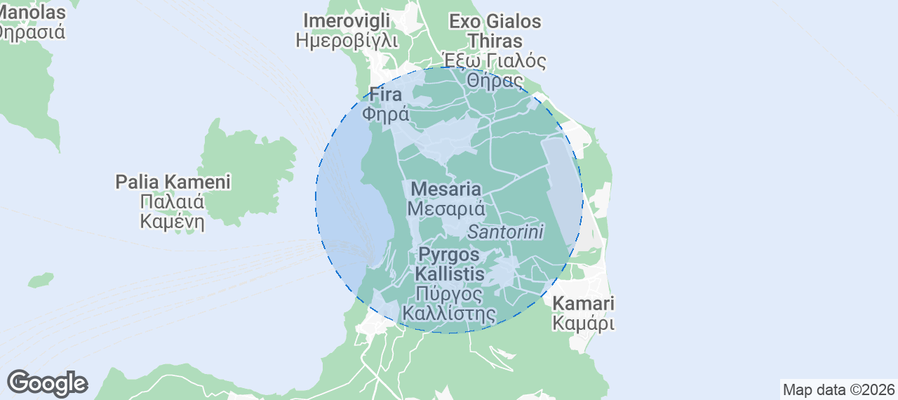 Mesaria Airbnb map
