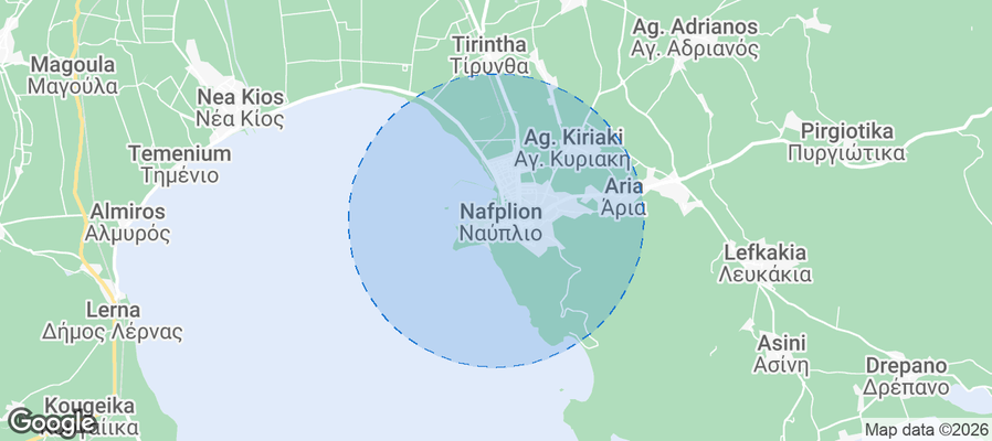 Nafplio Airbnb map