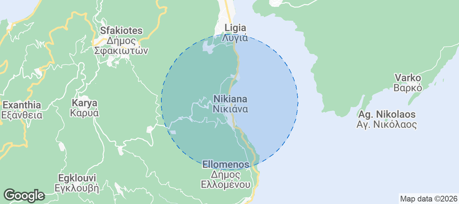Nikiana Airbnb map