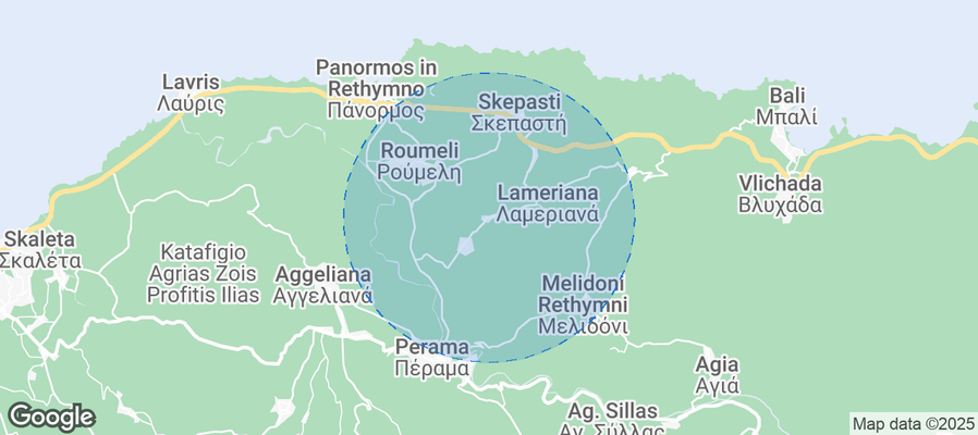 Map of Airbnb listings in Achlades