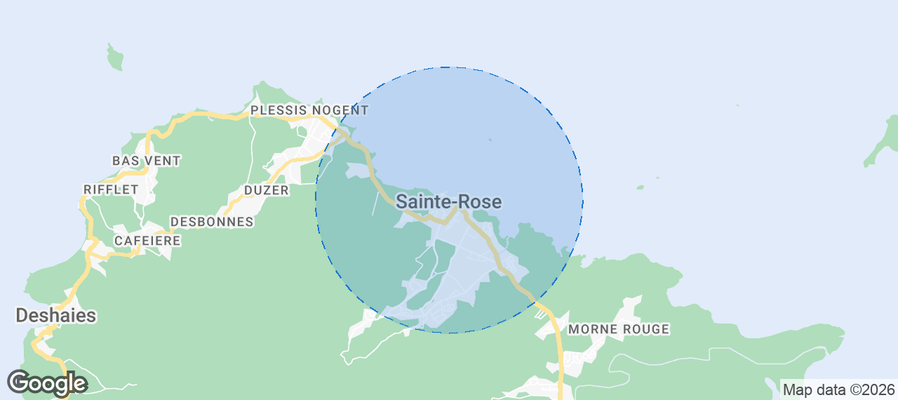 Sainte-Rose Airbnb map