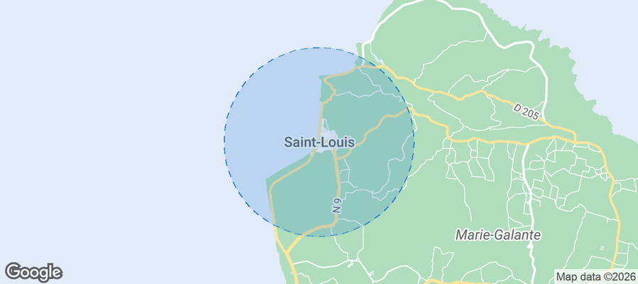 Saint-Louis Airbnb map