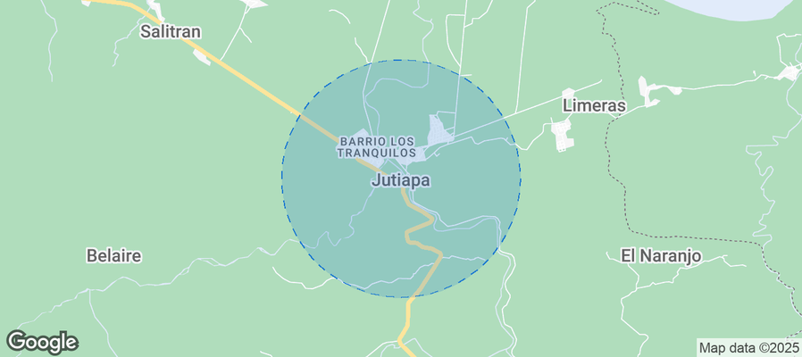 Map of Airbnb listings in Jutiapa