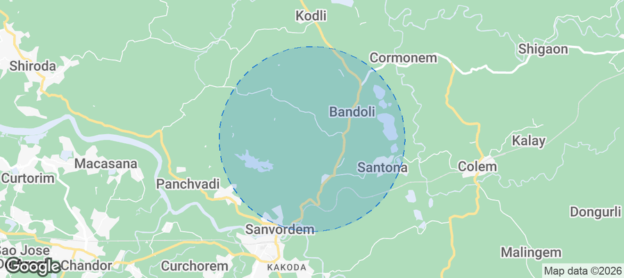 Goa Airbnb map