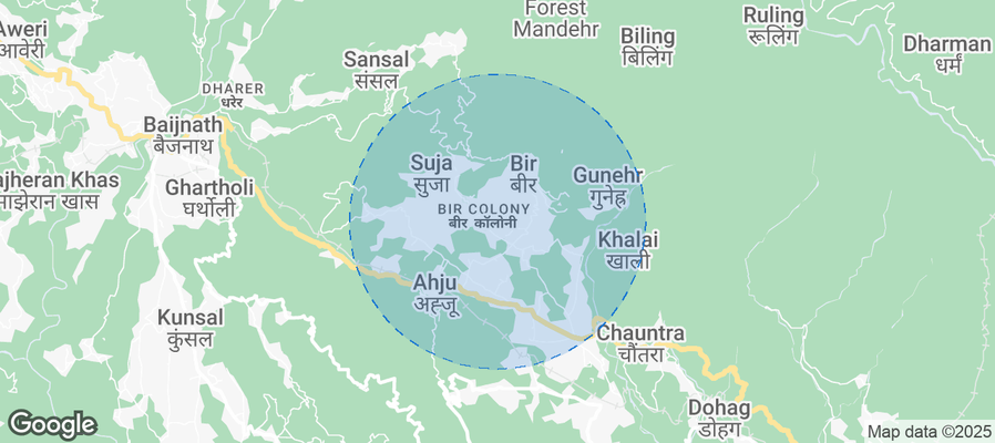 Map of Airbnb listings in Chaugan