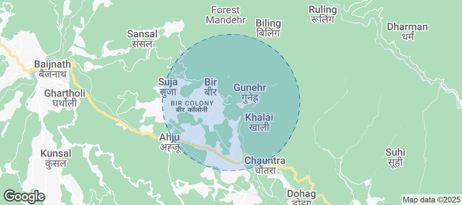 Map of Airbnb listings in Gunehar