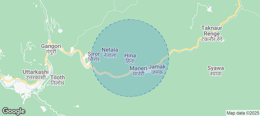 Map of Airbnb listings in Haini