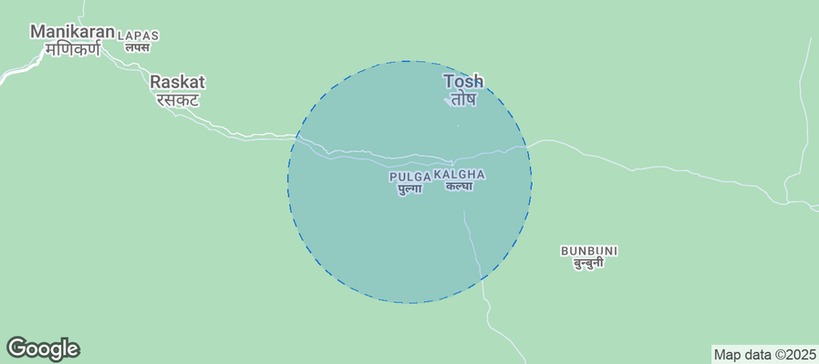 Map of Airbnb listings in Pulga