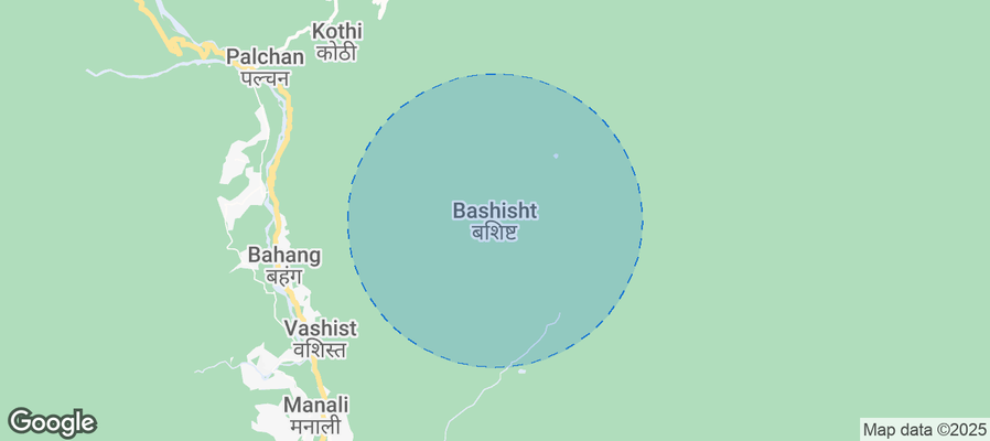 Map of Airbnb listings in Vashisht