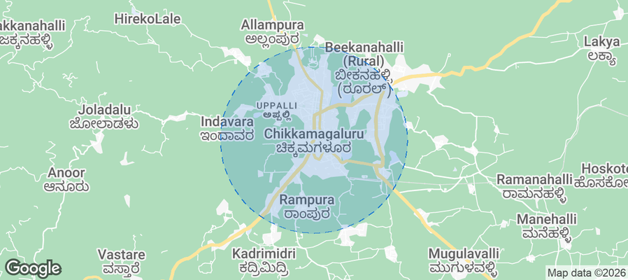 Chikmagalur Airbnb map