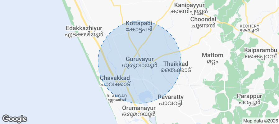 Guruvayoor Airbnb map