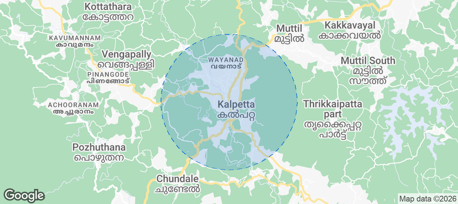 Kalpetta Airbnb map