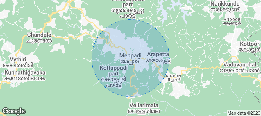 Meppādi Airbnb map