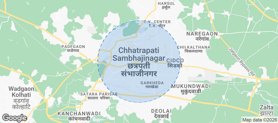 Aurangabad Airbnb map