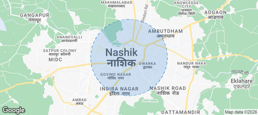 Nashik Airbnb map