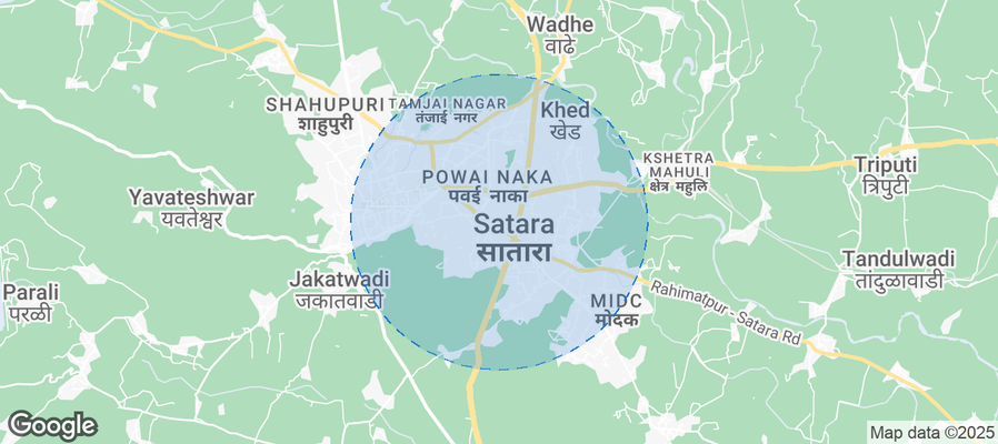 Satara Airbnb map