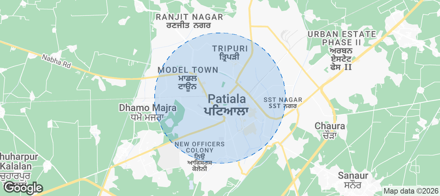 Patiala Airbnb map