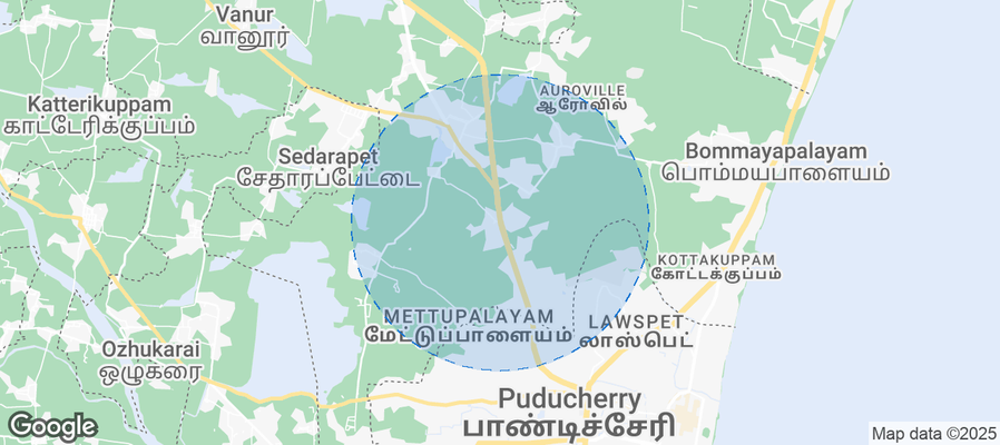 Map of Airbnb listings in Morattandi