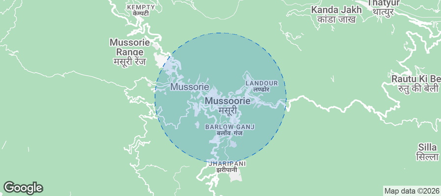 Mussorie Airbnb map
