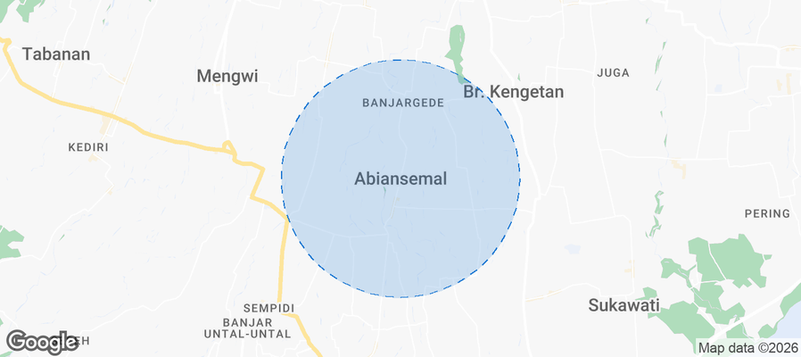 Abiansemal Airbnb map