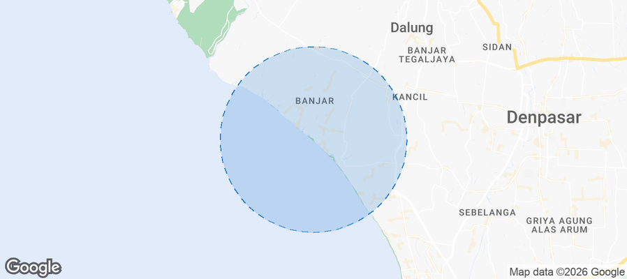 Berawa Airbnb map