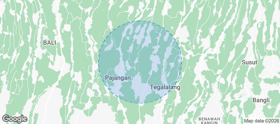 Gianyar Airbnb map