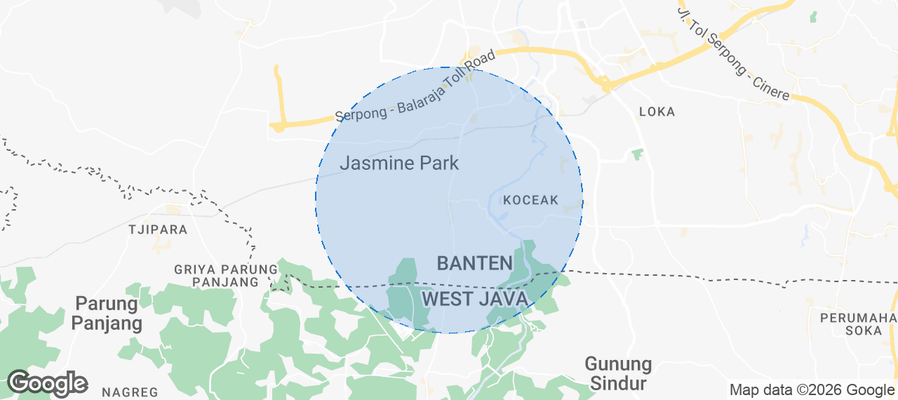 Cisauk Airbnb map