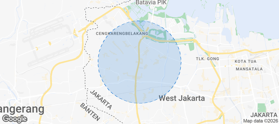 Cengkareng Airbnb map