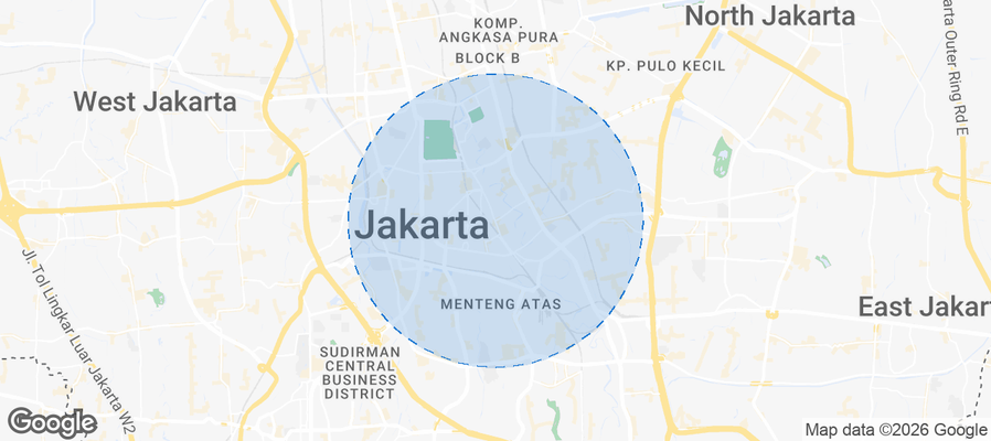 Menteng Airbnb map