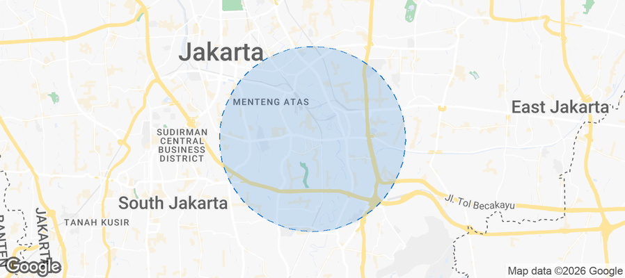 Tebet Airbnb map