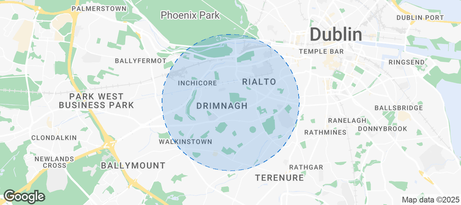 Map of Airbnb listings in Dublin