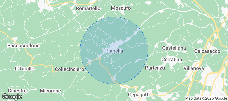 Pianella Airbnb map