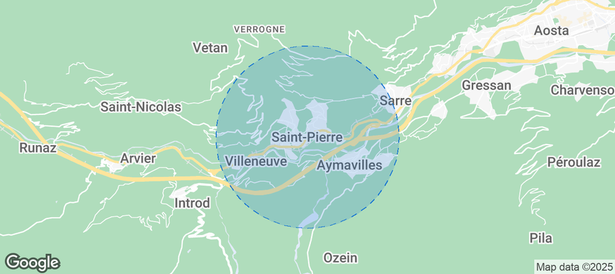 Map of Airbnb listings in Saint-Pierre