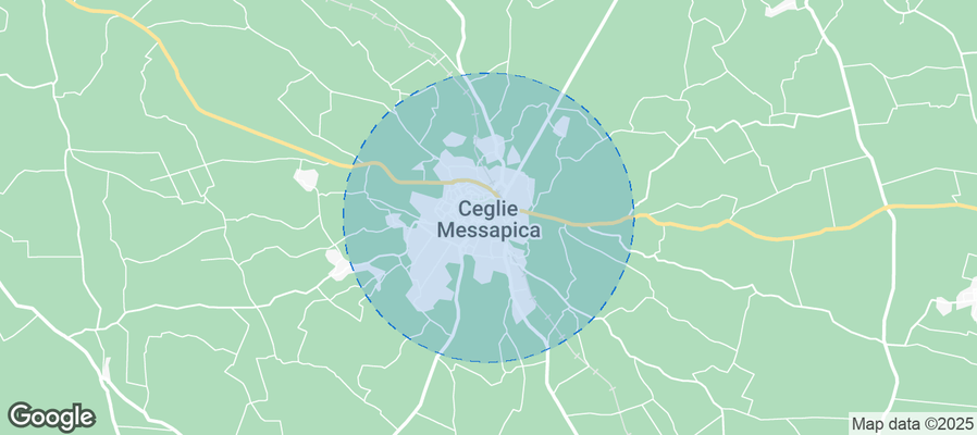 Map of Airbnb listings in Ceglie Messapica