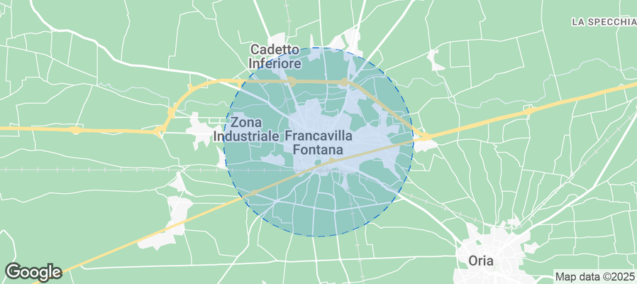 Map of Airbnb listings in Francavilla Fontana