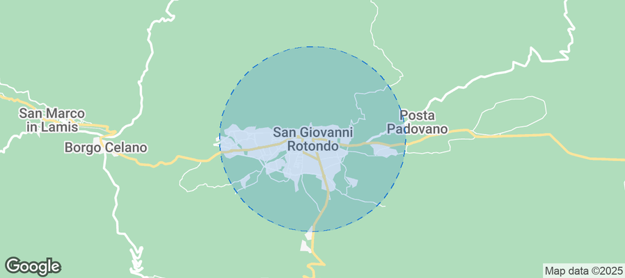 Map of Airbnb listings in San Giovanni Rotondo