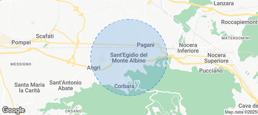 Map of Airbnb listings in Sant'Egidio del Monte Albino