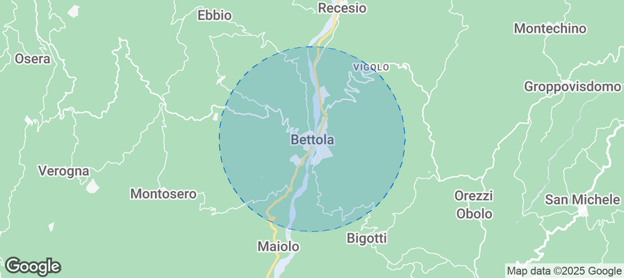 Bettola Airbnb map