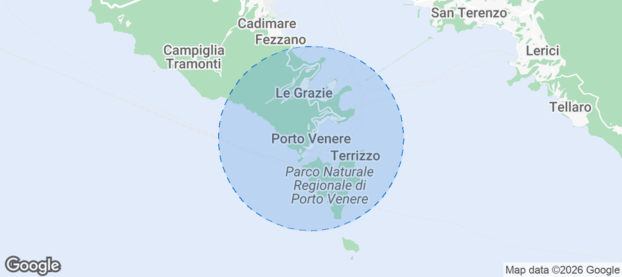 Portovenere Airbnb map