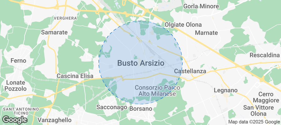 Map of Airbnb listings in Busto Arsizio
