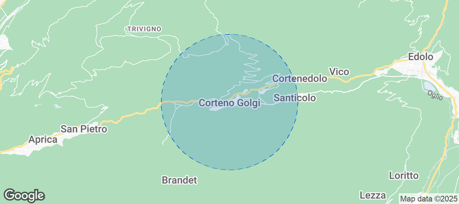 Map of Airbnb listings in Corteno Golgi