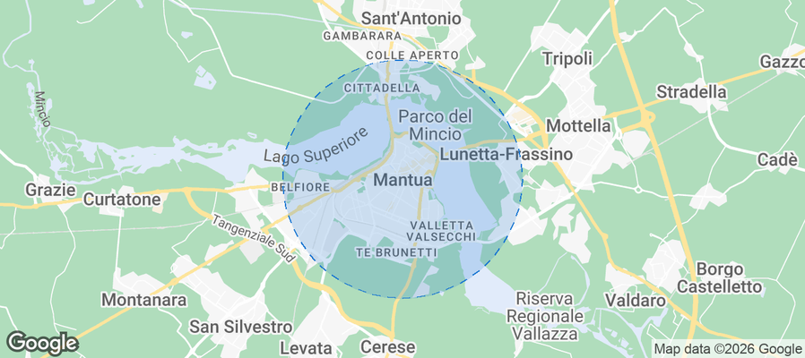 Mantova Airbnb map
