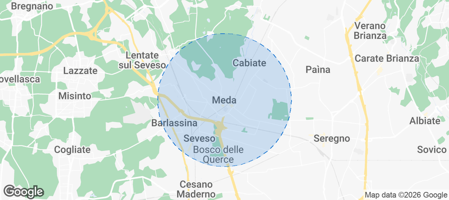 Meda Airbnb map